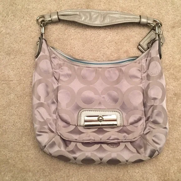 Coach Kristin Op Art Sateen Hobo (H1182-16784) - Picture 1 of 13